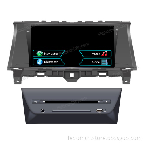 8 Inch TFT LCD Touch Screen Car DVD GPS Navigation System for Honda Accord 08 with Bluetooth+Radio+iPod+Video
